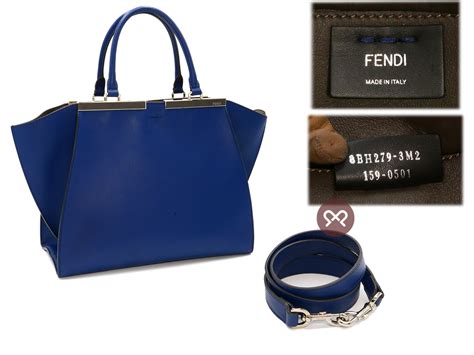 Fendi Blue Leather Medium 3jours Tote 